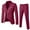 Vin, variante sur wendunide Polos pour Hommes Costume Homme Coupe Ajustée 3 Pcs Costume R Affaires Mariage Fête Veste Gilet & Pantalon Gris G
