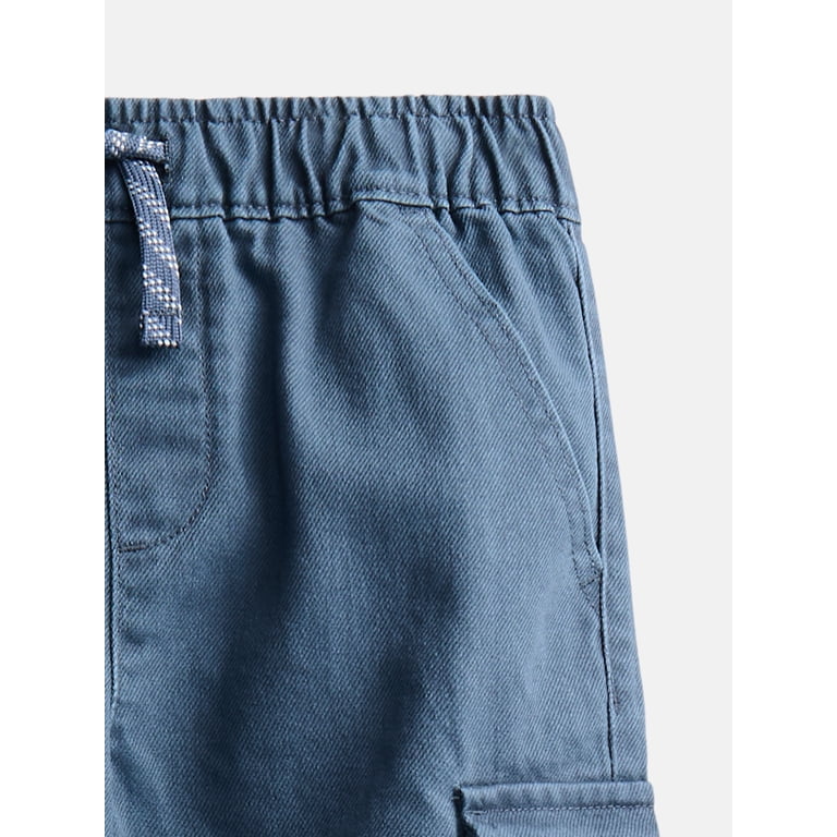 Wonder Nation Boy's Wide Leg Cargo Pants, Sizes 4-10 photo 3