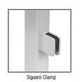 thumbnail image 3 of CRL SPS42EBS Brushed Stainless 42" Steel Square Glass Clamp End Square Post Railing Kit, 3 of 6