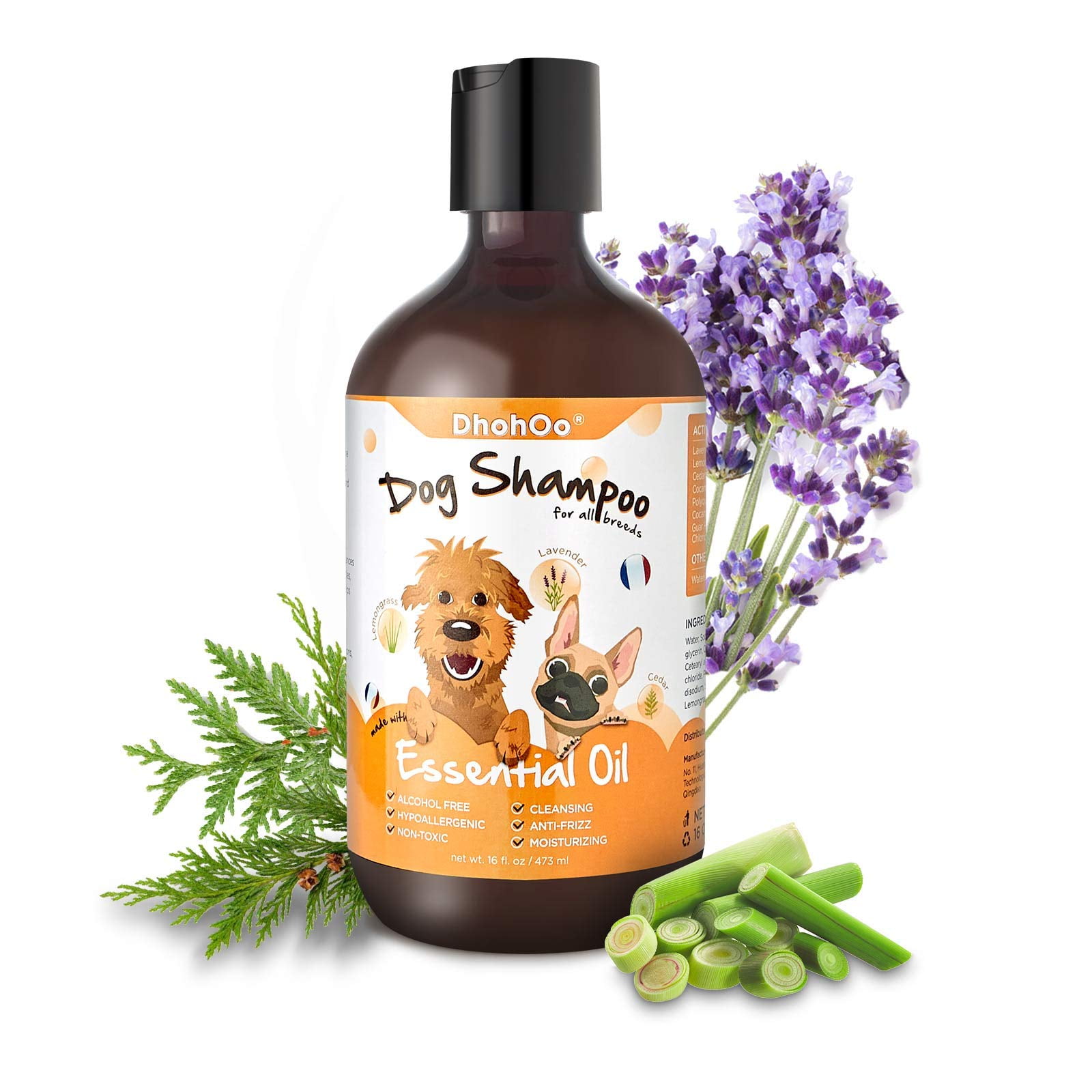 Dhohoo Dog Shampoo and Conditioner 2In1, Relief Skin Itchy Dry Dog
