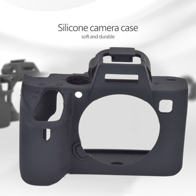 Cubierta Protectora de la Caja de la Cámara de Silicona Para A7 III A7R3, Protector de Cámaina Suave para Ajuste, Lavable Y Resistente, Negro