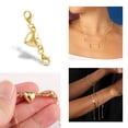 thumbnail image 4 of Alexcraft Heart Shaped Magnetic Clasps for Jewelry - Gold Silver Bracelet Clasps Closures - Magnetic Clasp Converter for Bracelet Necklace DIY Making Wedding Jewelry Accessories, 4 of 6