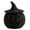 B, variant on YAMB Handwoven Pumpkin Basket with Lid, Halloween Lidded Black Cotton Linen Wicker Storage Basket, Reusable Fall Tabletop Ornament for Mantel Coffee Table Tiered Tray Home Centerpiece