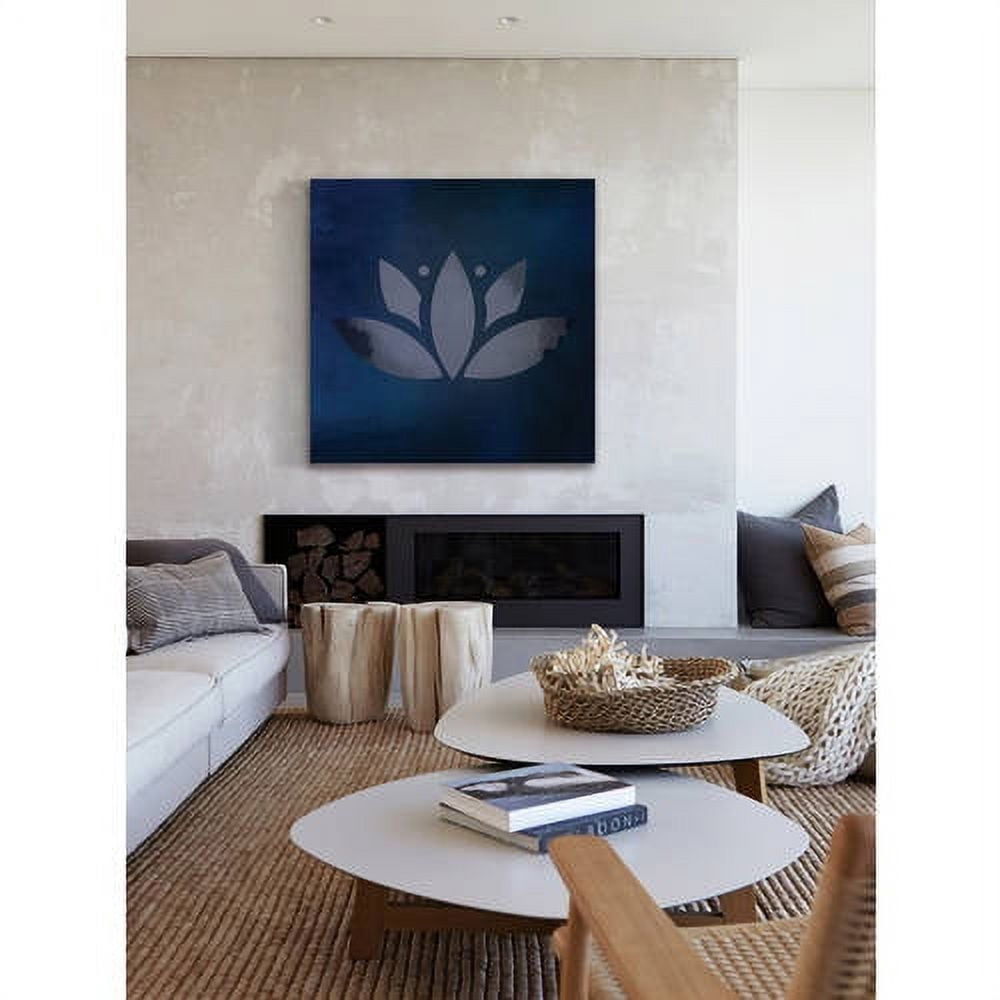 "Lotus Leaf" Painting Print on Wrapped Canvas
