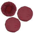 thumbnail image 1 of Cubiertas de taburete redondas Uxcell, paquete de 3, cojín de taburete elástico y a prueba de agua para sillas de 12"-14", rojo vino, 1 of 7