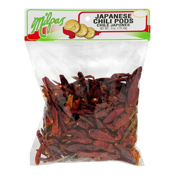 (3 Pack) Milpas Japanese Chili Pods, 6.0 OZ