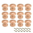 thumbnail image 5 of Uxcell 28mm Dia Furniture Round Pull Knobs Furniture Kitchen Drawer Bedroom Wood 12 Pack, 5 of 5