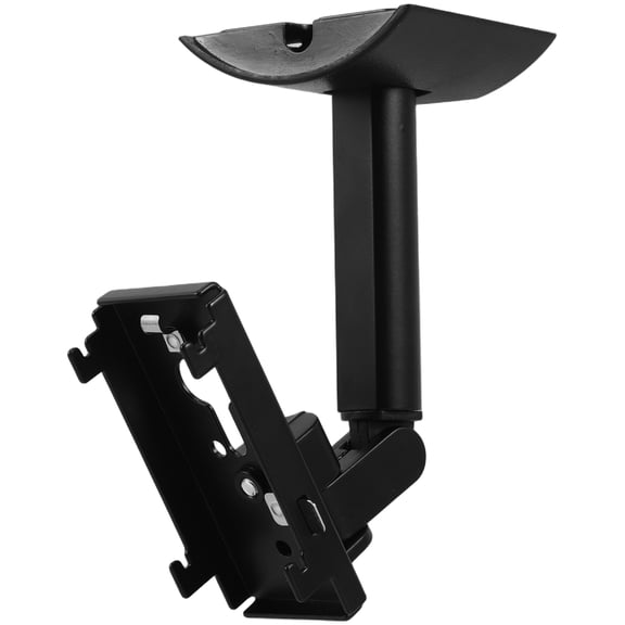 ETEREAUTY Adjustable Black Speaker Wall Mount Bracket Space Saving Holder for Audio Equipment 1 Set
