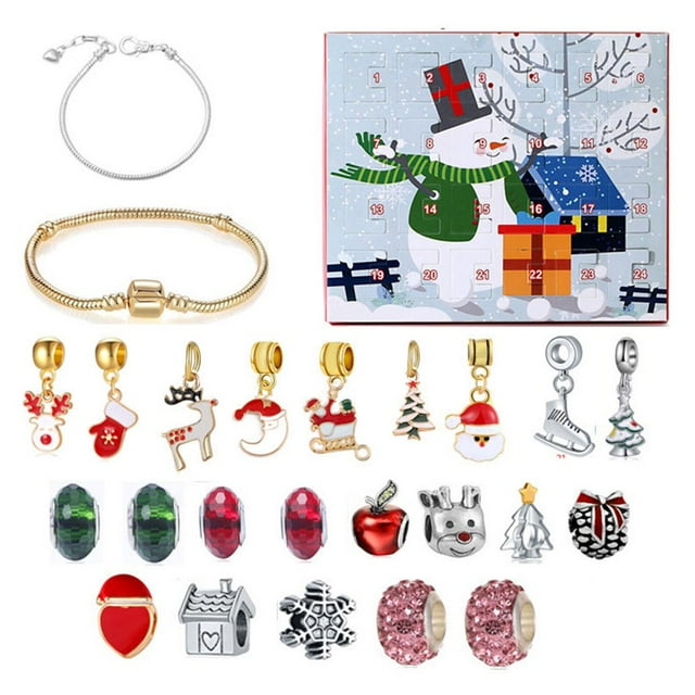 Christmas Advent Calendar Kit - Advent Calendar 2021 | Advent Calendar Bracelets for Girls | 24 Days Countdown Calendar | Christmas Gift for Kids Teens