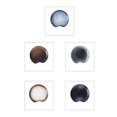 thumbnail image 4 of Ceramic Tableware Food Serving Plate Fish Salad Dishes Lotus Leaf Pattern Snack Tray Plate for Restaurant (5 Inches Dark Brown), 4 of 8