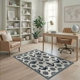 thumbnail image 2 of ODIKA And Whale Motif With Vintage Compass Accents Nautical Anchor Refined Structured Non-Slip Chair-Friendly for Home Office, Gaming Room, Under Desk, 2 of 7