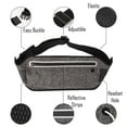 thumbnail image 2 of Epicgadget™ Running Belt Waist Pack, Lightweight Water Resistant Reflective Runner Belt Sports Fanny Pack Adjustable Waistband (Black), 2 of 3