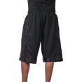 thumbnail image 3 of Pro Club Men's Heavyweight Mesh Basketball Shorts 161-BLK-XL, 3 of 4