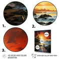 thumbnail image 3 of Designart "Twilight in the Dominican Tropics II" Nautical & Beach Floater Framed Wall Decor, 3 of 7