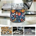 thumbnail image 6 of Yayeee Ashtray with Lid for Cigarette Smokeless Stainless Steel Home Ash Holder, Art Flowers, 6 of 7