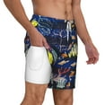 thumbnail image 3 of Gaeub Sea Inhabitans and Herb Mens Swim Trunks Stretch Beach Shorts Quick Dry for Men Swim Shorts Swimwear with Pockets- Medium, 3 of 9