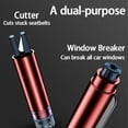 thumbnail image 4 of Mini Emergency Car Escape Tool, 2-in-1 Emergency Window Breaker & Seatbelt Cutter, Breaking Glass Breaker, Car Window Breakers, Automotive Safety Essentials, for Land and Underwater, 4 of 7