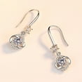 thumbnail image 3 of SPRING PARK Women Drop Earrings Cubic Zirconia Tassel Four-leaf Clover Jewelry Gift for Birthday, 3 of 7