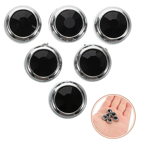 IDEANATEGRATE 6Pcs Cool Car Stickers Rhinestone Decals for Interior Modification and Personalization