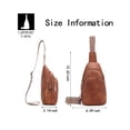 thumbnail image 4 of Pu crossbody bag shoulder satchel chest bag waist bag cell phone wallet, 4 of 8