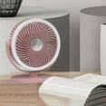 thumbnail image 5 of Qholemyo USB Rechargeable Mini Table Fan With Night Light Portable Small Cooling Fan For Bedroom Dorm, 5 of 6