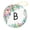 pattern-1, variant on Christmas Ceramic Ornament Floral Monogram Letter B Customized Round Ceramic Ornament Personalized Gift Monogram Personalized Christmas Ornaments Xmas Gift