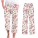 thumbnail image 3 of Pantalones de Mujer Casual Cintura Elástica con Impresión de Pascua, Sueltos Pantalones de Pierna Ancha Recta para Toda la Temporada, 3 of 5