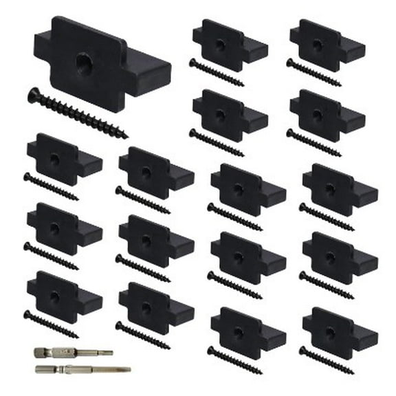 ITSELFER 1 Set Plastic Deck Fasteners Fasteners For Decking Composite Decking Board Fastener Decks Fastener Deck Fasteners For Decking
