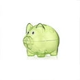 thumbnail image 4 of yingyy Transparent Plastic Money Saving Box Case Coins Piggy Bank Transparent Money Saving Box Cartoon Pig Shaped, 4 of 7