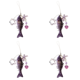 thumbnail image 1 of Llavero Pescado Acrílico Encantador Joyas Pez Regalo () Púrpura, 1 of 4