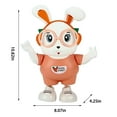 thumbnail image 3 of Dancing Singing Robot Toy, Cute Bunny with LED Lights & Music, Projection & Movement, Interactive Kids Toy, Gift for Toddlers, 3 of 7
