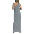 thumbnail image 2 of xiaxaixu Femmes une Épaule Débardeur Robe Couleur Unie Sans Manches Split Parti Robe pour Cocktail Beach Club Été Streetwear, 2 of 5