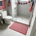 thumbnail image 7 of Diceymbol Red White Blue Striped Woven Doormat with Non Slip Backing for Front Door Entryway Patio Decor 32In, 7 of 7