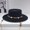 black, variant on Flat Crown Paper‑Straw Sun Hat for Men Women, Wide Brim Summer Hat with Colorful Bead & Metal Tassel Chain, M Size 56‑58cm for Beach Vacation Travel