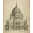 thumbnail image 2 of Unknown 20x23 Gold Ornate Wood Framed with Double Matting Museum Art Print Titled - St. Pauls Cathedral, 2 of 4