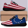 thumbnail image 3 of Betsy Ross American flag Shoes Sneakers Black Size 4, 3 of 7