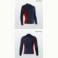 thumbnail image 5 of Fewfanhot Men's 3mm Neoprene Long Sleeve Wetsuit Tops, Thermal Protection Diving Suit Surfing Snorkeling Swimming Shirt, 5 of 9