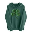 thumbnail image 2 of Wowcloth Woman's St. Patrick's Day Print Hooded Sweatshirt, Long Sleeve Casual Pullover for Holiday and Everyday Wear, 2 of 6