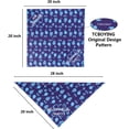 thumbnail image 4 of Bandana de cumpleaños para perro, sombrero de cumpleaños para perro, bufandas, globo de bandera con lindos suministros para fiesta de cumpleaños para perrito (juego de 11 piezas) (azul), 4 of 5