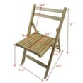 thumbnail image 5 of Wood Folding Special Event Chair, Set of 4, Wood Chairs, Vintage Folding Chair, Patio Chairs, for Balcony Dining Lawn Indoor Outdoor, Natural, 5 of 7