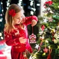 thumbnail image 6 of EXHUMKY Exhumky Xmas Tree Decoration Resin Ornaments for Festive Atmosphere 8Pcs, 6 of 6