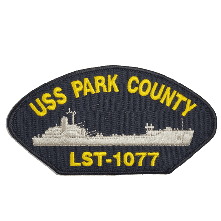 USS Park County LST-1077 Ship Patch - Great Color - Veteran Owned Business