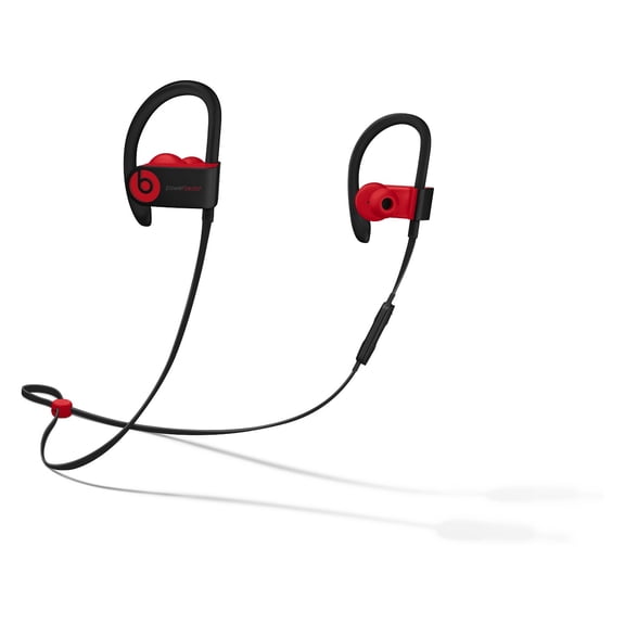 Restored Beats by Dr. Dre Powerbeats3 Wireless Defiant Black/Red Decade Collection In Ear Headphones (Refurbished)
