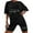 Black, variant on Ketyyh-chn99 Two Piece Short Set for Women Ladies Pajamas Set Outfits Sweatsuit Sets Casual Top Shorts Set Summer Loose Outfits Black,L
