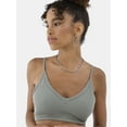 thumbnail image 2 of No Boundaries Seamless Ribbed Triangle Bralette, Sizes XS-XXXL, 2 of 11