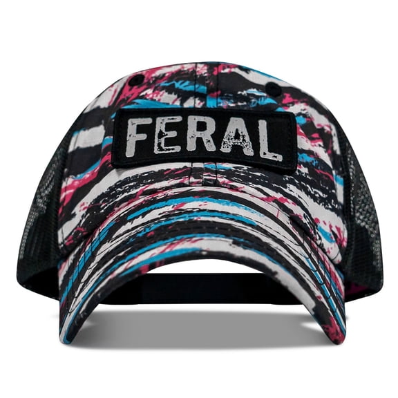 Combat Iron Apparel™ Feral Patch Low Profile Ripstop Snapback Hat Springbreak Tiger Stripe Camo