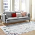 thumbnail image 3 of Unique Loom Kamala Washable Collection Area Rug - Lotus (9' x 12' Rectangle Ivory Gray/Rust Red), 3 of 9