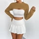 thumbnail image 4 of Blusa de punto ins europea y americana para mujer, diseño de nicho, estilo ultracorto, media blusa sexy, 4 of 4