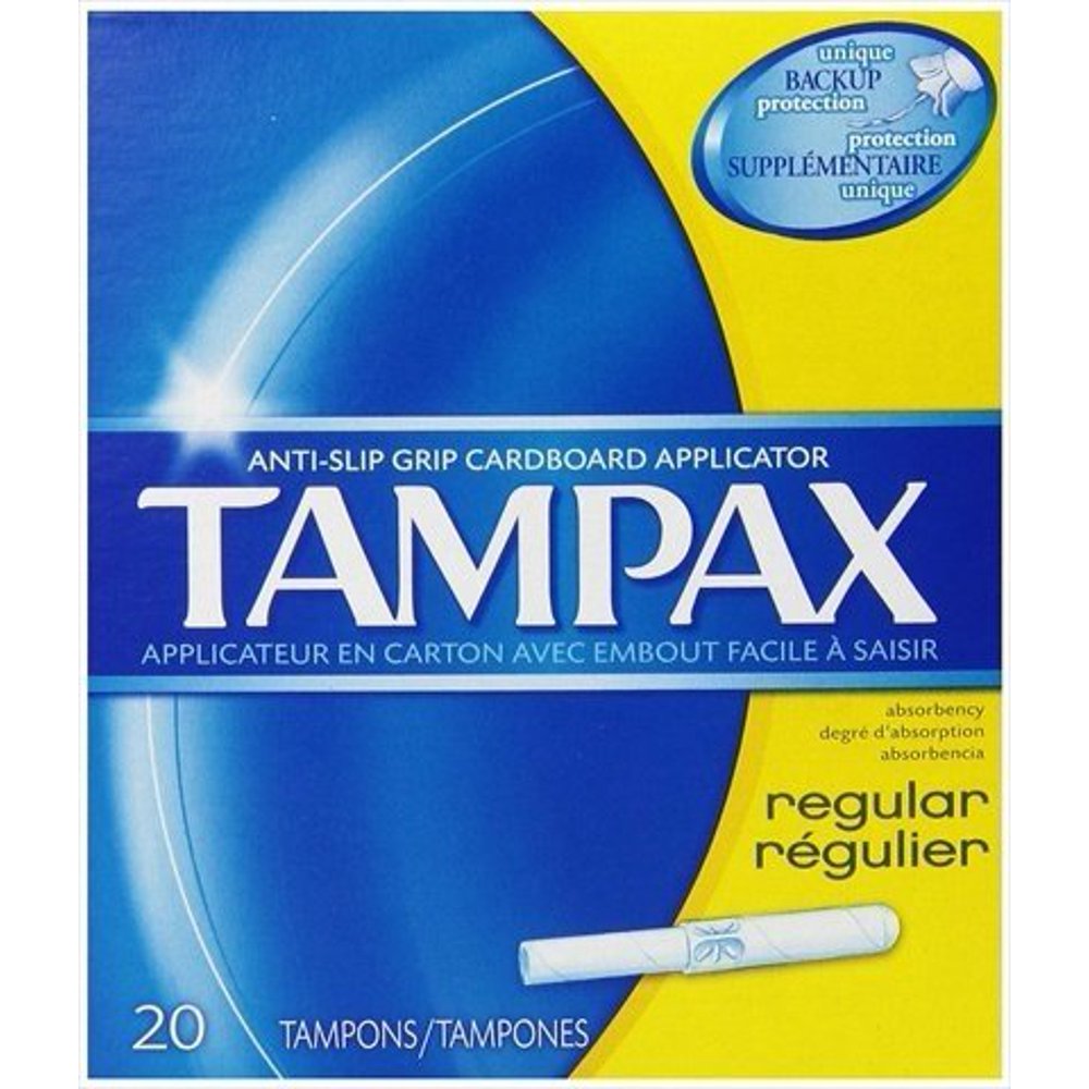 Tampax Tampons with Flushable Cardboard Applicator Regular 20 ct