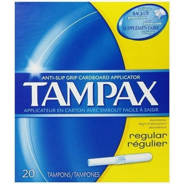 Tampax Tampons with Flushable Cardboard Applicator Regular 20 ct